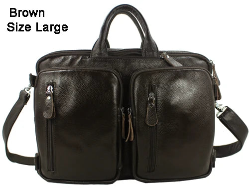 Travel HandBag | Classic Brown Leather Duffel Bag with Multiple Pockets - Stylish and Durable UNISEX