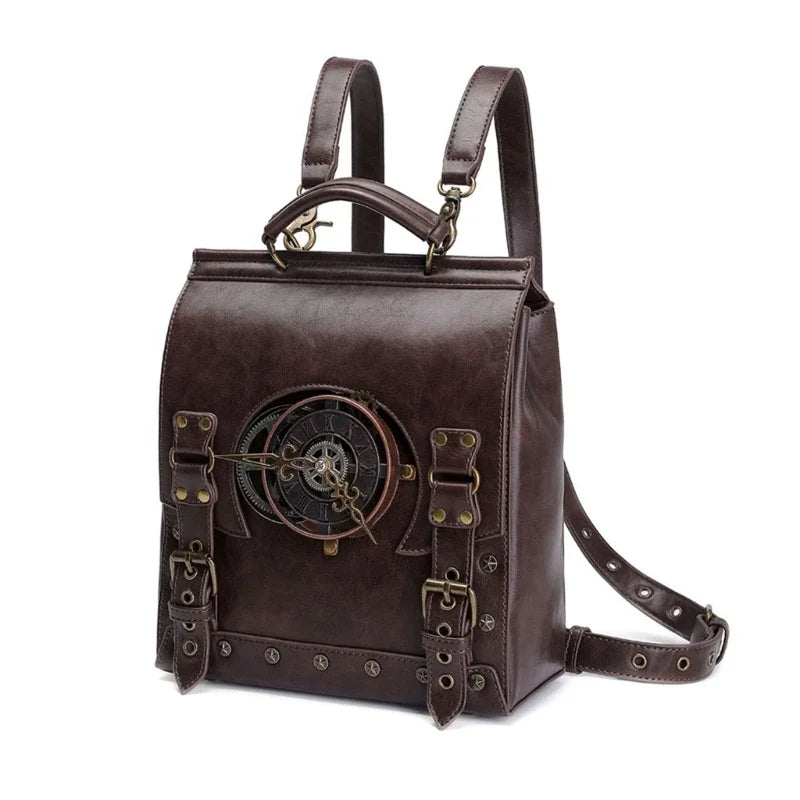 Exotic Backpack | Retro Steampunk Vintage Leather for Women
