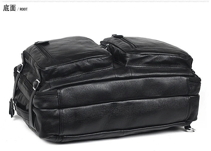 Travel HandBag | Classic Brown Leather Duffel Bag with Multiple Pockets - Stylish and Durable UNISEX