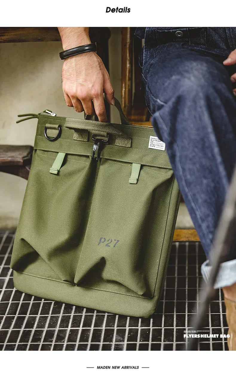 Travel Bag | Men's Multi-Pocket with Adjustable Strap and Handle