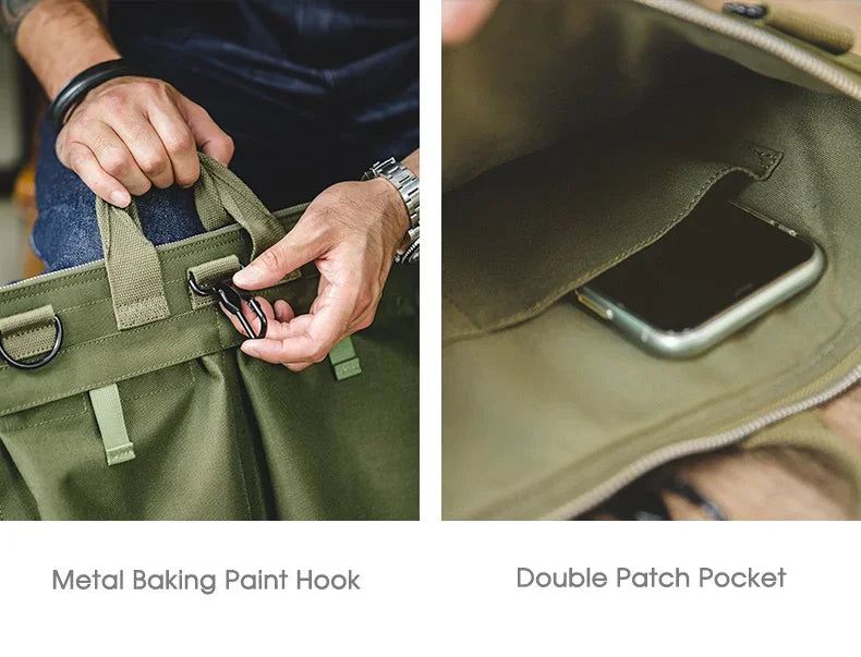 Travel Bag | Men's Multi-Pocket with Adjustable Strap and Handle