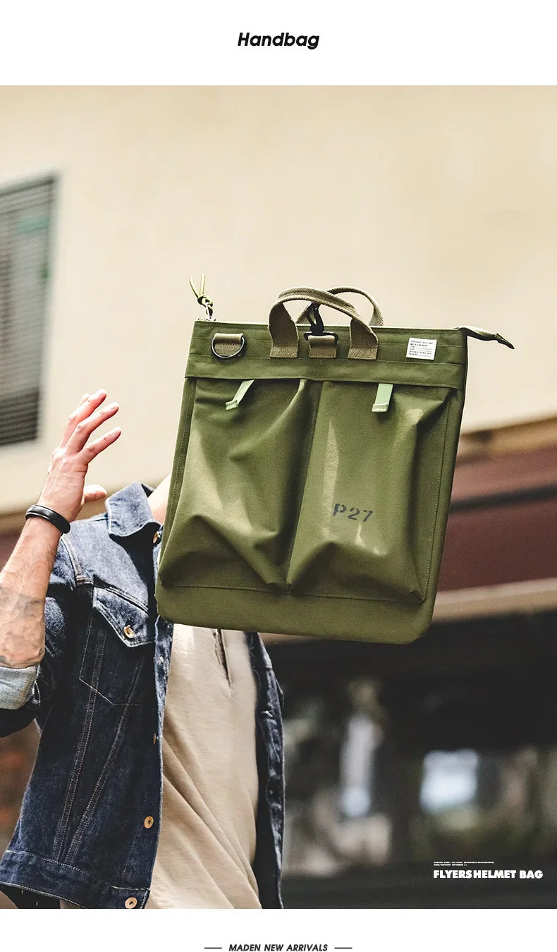 Travel Bag | Men's Multi-Pocket with Adjustable Strap and Handle