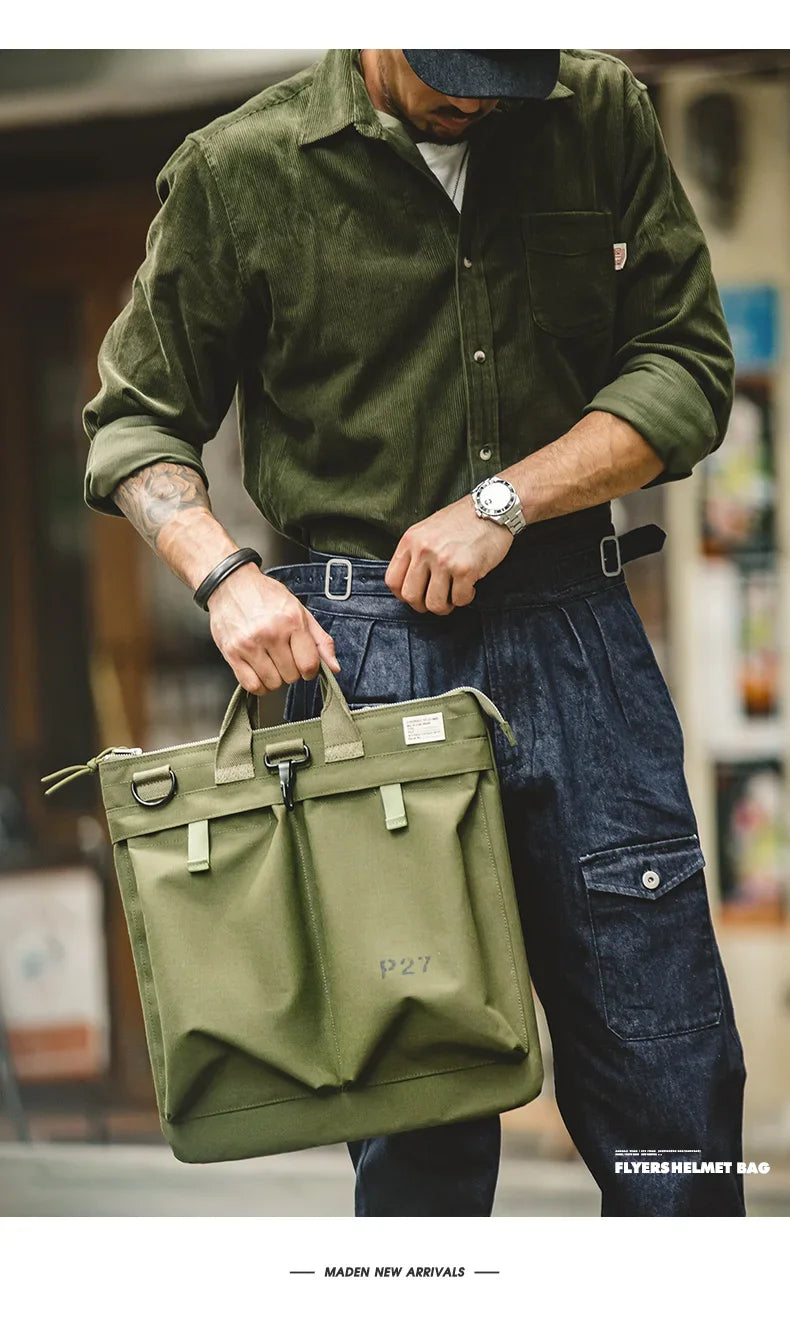 Travel Bag | Men's Multi-Pocket with Adjustable Strap and Handle