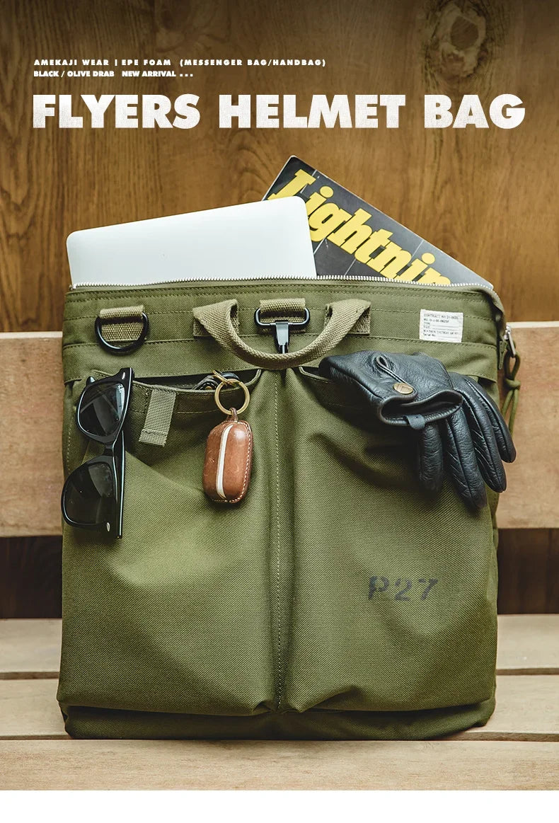 Travel Bag | Men's Multi-Pocket with Adjustable Strap and Handle