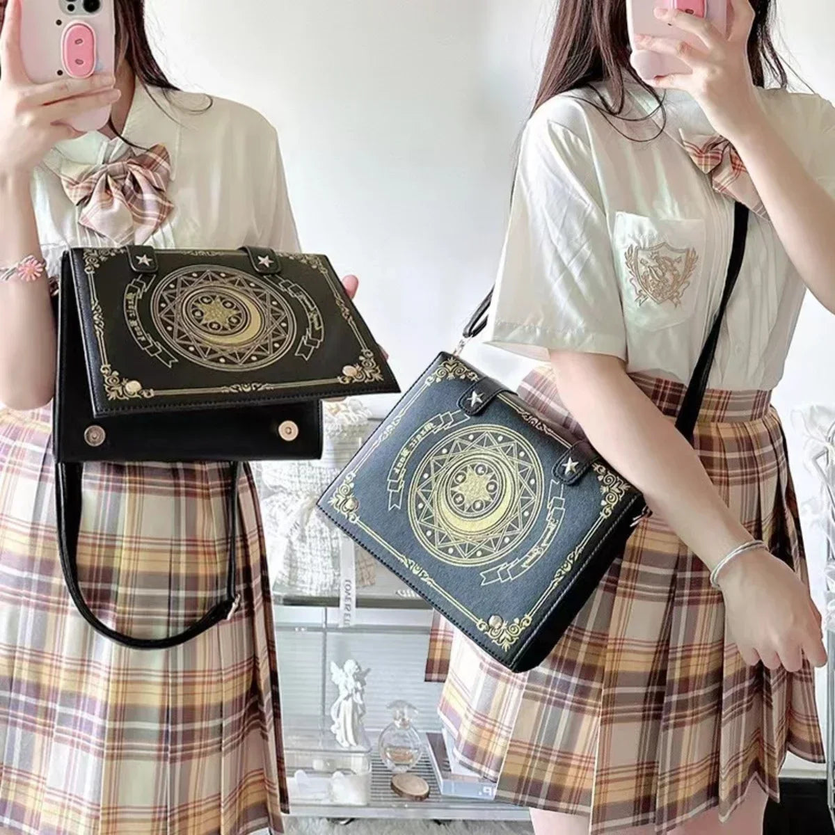 Mini Cross-body Box Bag |  Vintage Aesthetic Gothic style Square