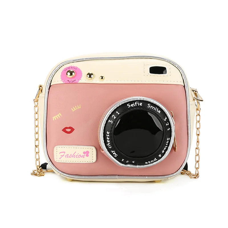 Mini Cross-body Box Bag |  Retro Polaroid Camera-Shaped