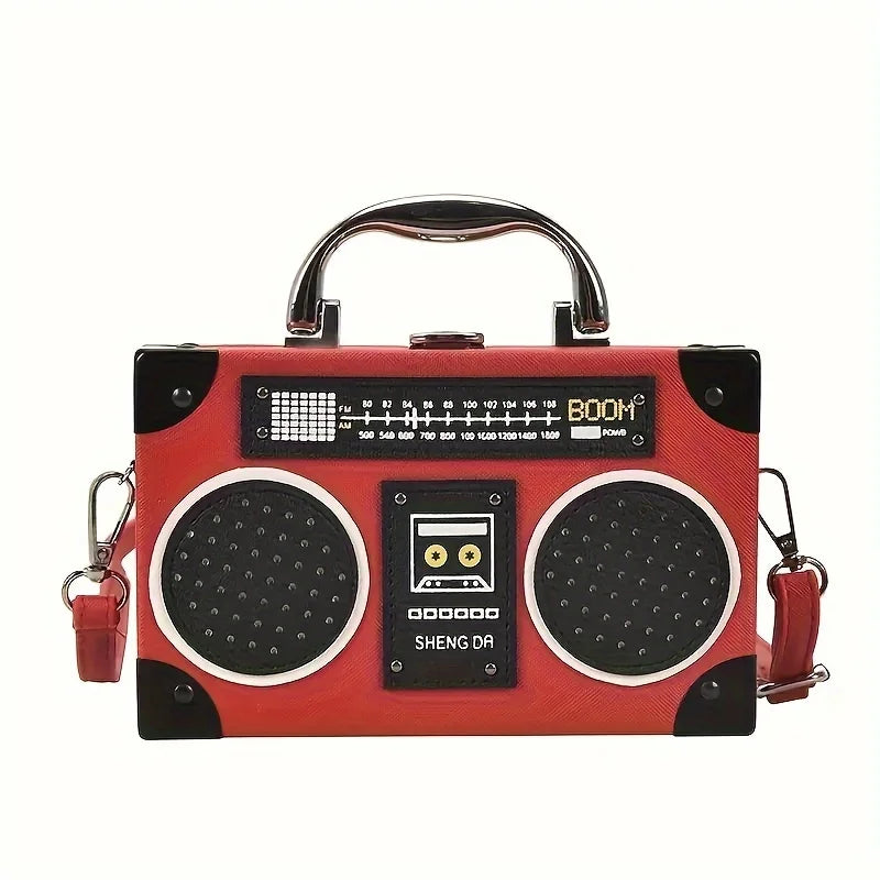Mini Cross-body Box Bag | Creative Radio Design Handbag [hard-case]