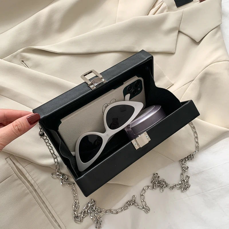 Mini Cross-body Box Bag | Retro Magnetic Tape Radio-Style [hardcase]