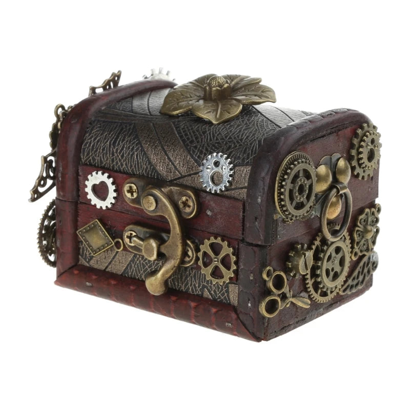 Mini Cross-body Box Bag |  Retro Steampunk Style #001 [hardcase]