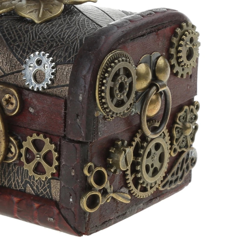 Mini Cross-body Box Bag |  Retro Steampunk Style #001 [hardcase]